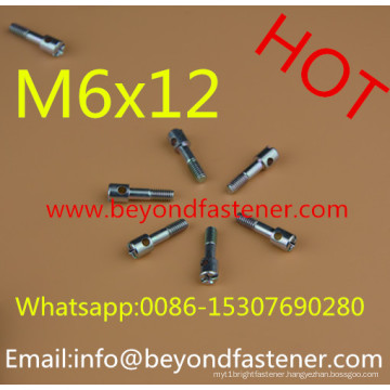 Machine Screw M6X12 with Hole Half Thread